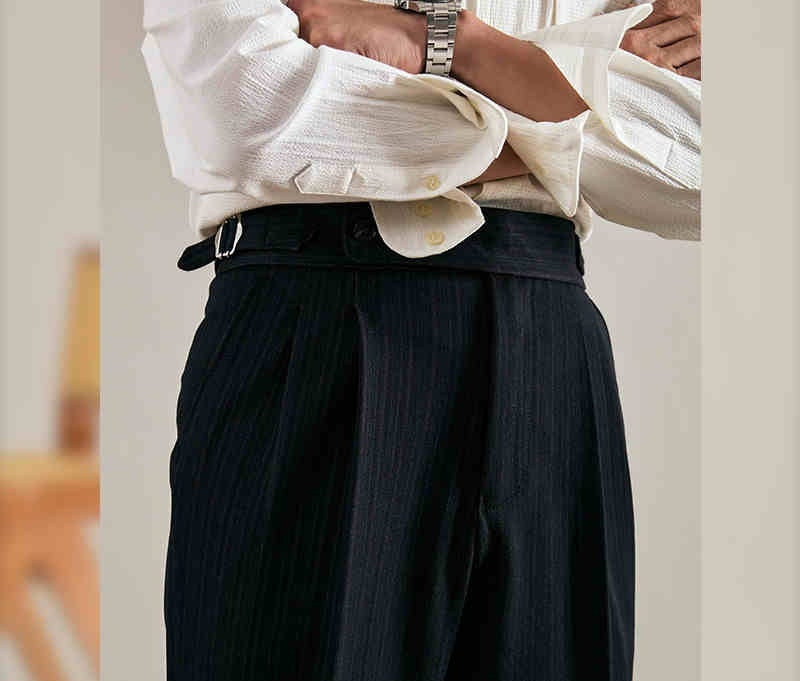New Men's Casual Pants Advanced Draped Pants