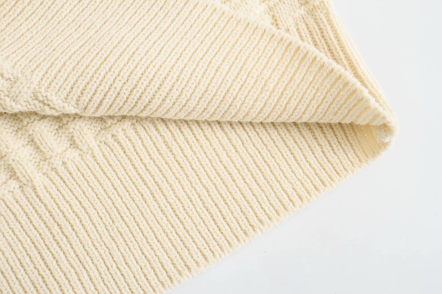 Korean Style Women's Shirt Collar Knitted Vest