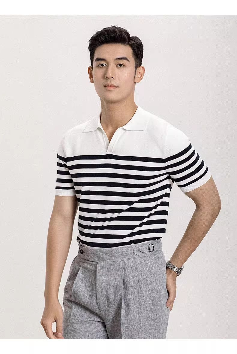 Casual Men's Outfit Tops Slim Fit