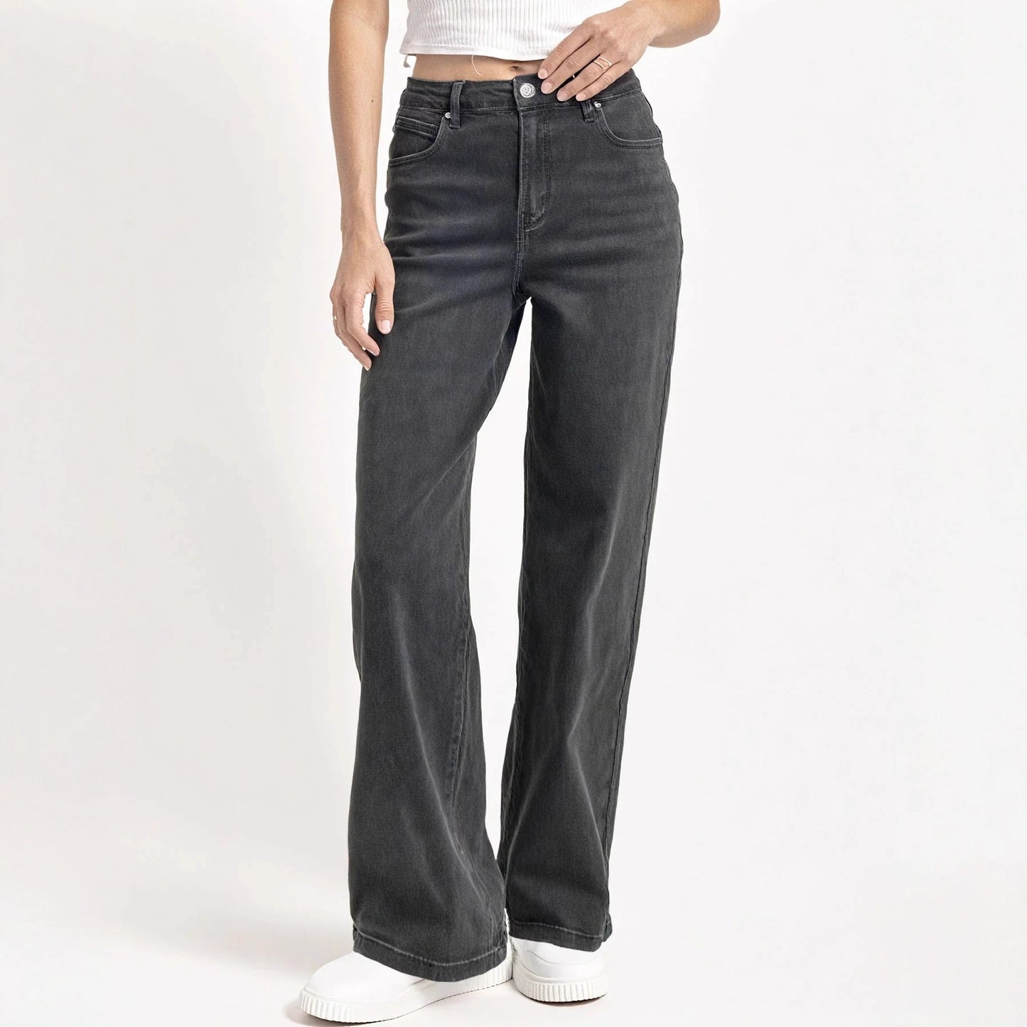 European And American Style Women Jeans Fashion Simple Straight Loose