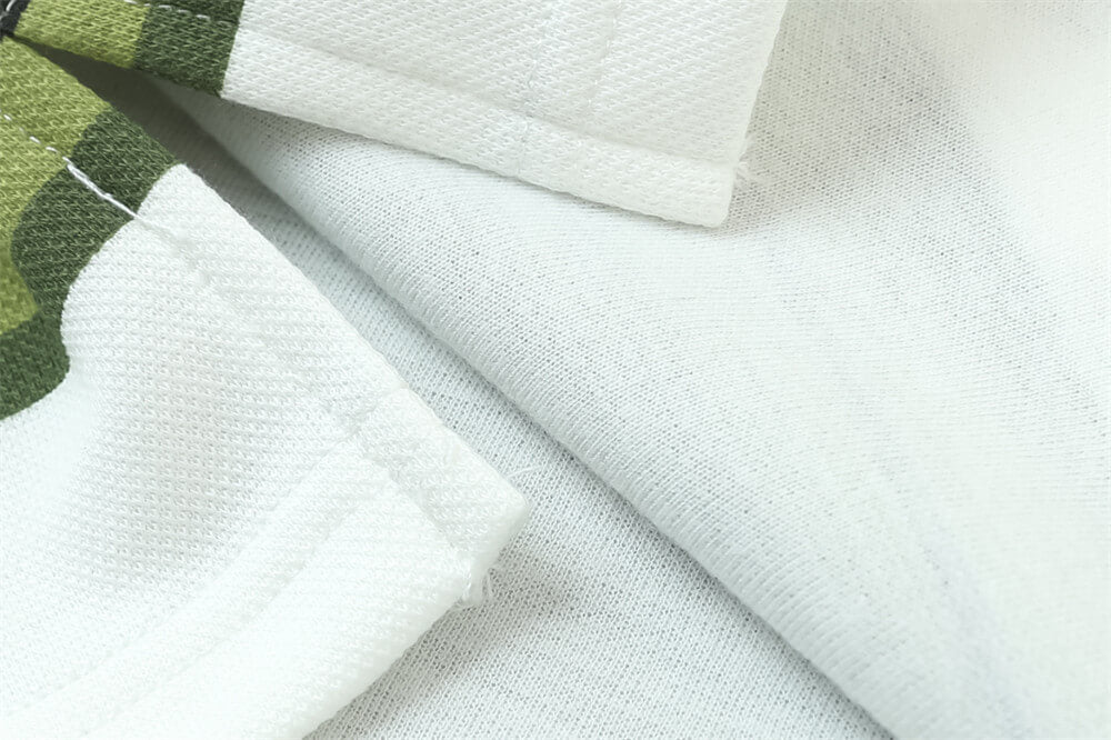 Striped Lapel Short-sleeved T-shirt For Men
