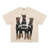 Printed Washed Distressed T-shirt For Men