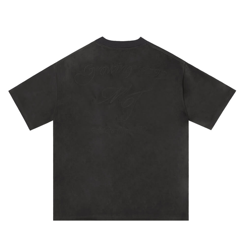 Simple Embroidered Letter T-shirt For Men