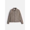 Men's Loose Wool Woven Lapel Long Sleeve Casual Jacket Coat