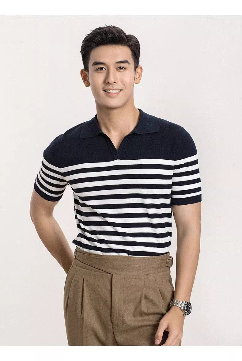 Casual Men's Outfit Tops Slim Fit