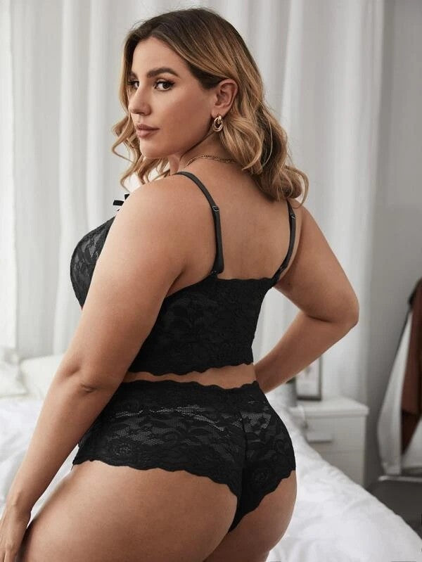 Large Size Mesh 2 Piece Set Of Pajamas
