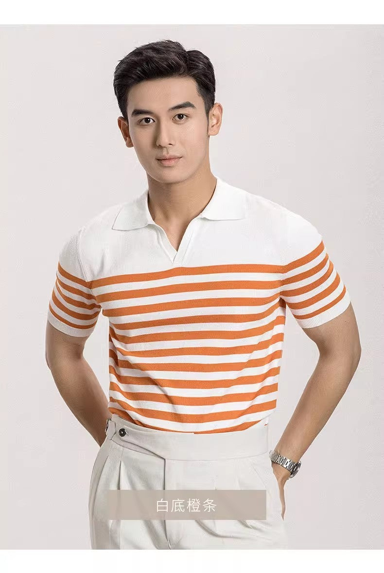 Casual Men's Outfit Tops Slim Fit