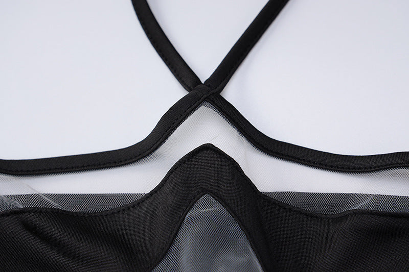 New Summer Bikini Women's Halter See-through Mesh